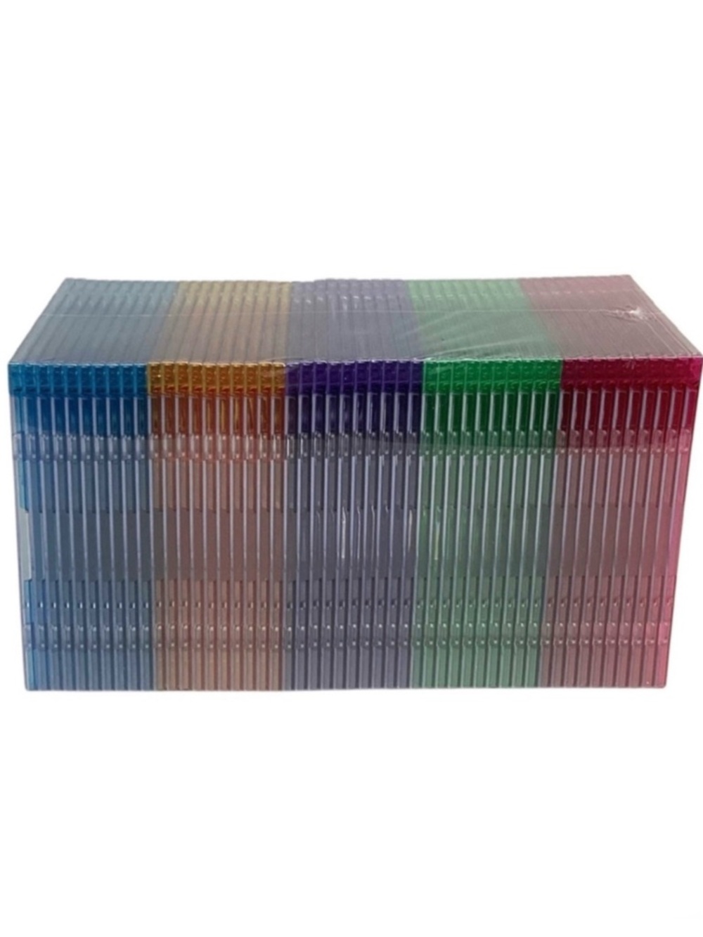 Slim Jewel Cases for CD and DVD’S- Multi-Color (50ct.) (NWOT)